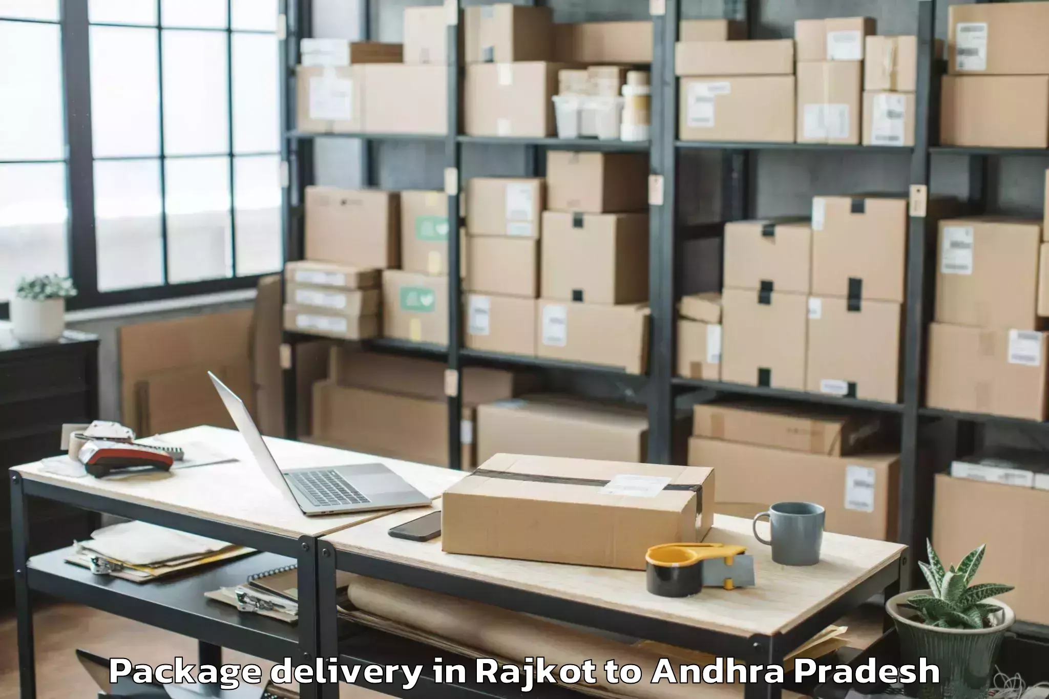 Efficient Rajkot to Kathipudi Package Delivery